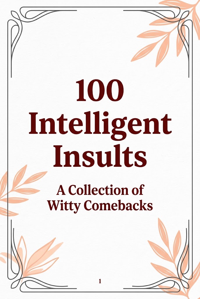 100 Intelligent insults